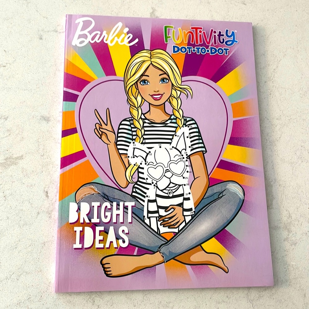 Barbie Funtivity Dot-to-Dot Activity & Coloring Book “Bright Ideas” - 80 Pages